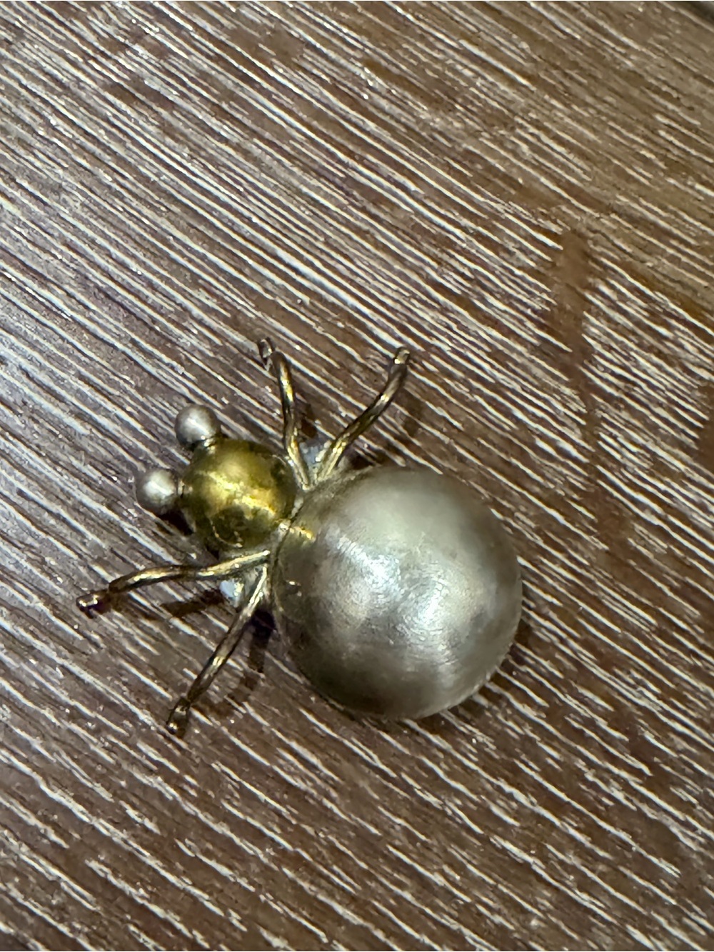 Vintage taxco Mexico 925 sterling silver spider brooch two tone - Picture 2 of 7